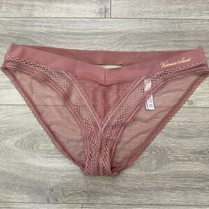 NWOT Victoria’s Secret Woman’s Bikini Dark Pink Panties Size XL